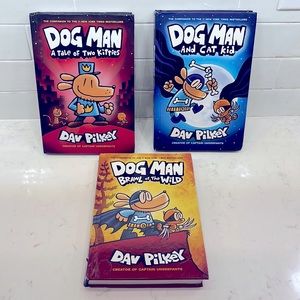 Set of 3 - Dog Kid Books by Dav Pilkey